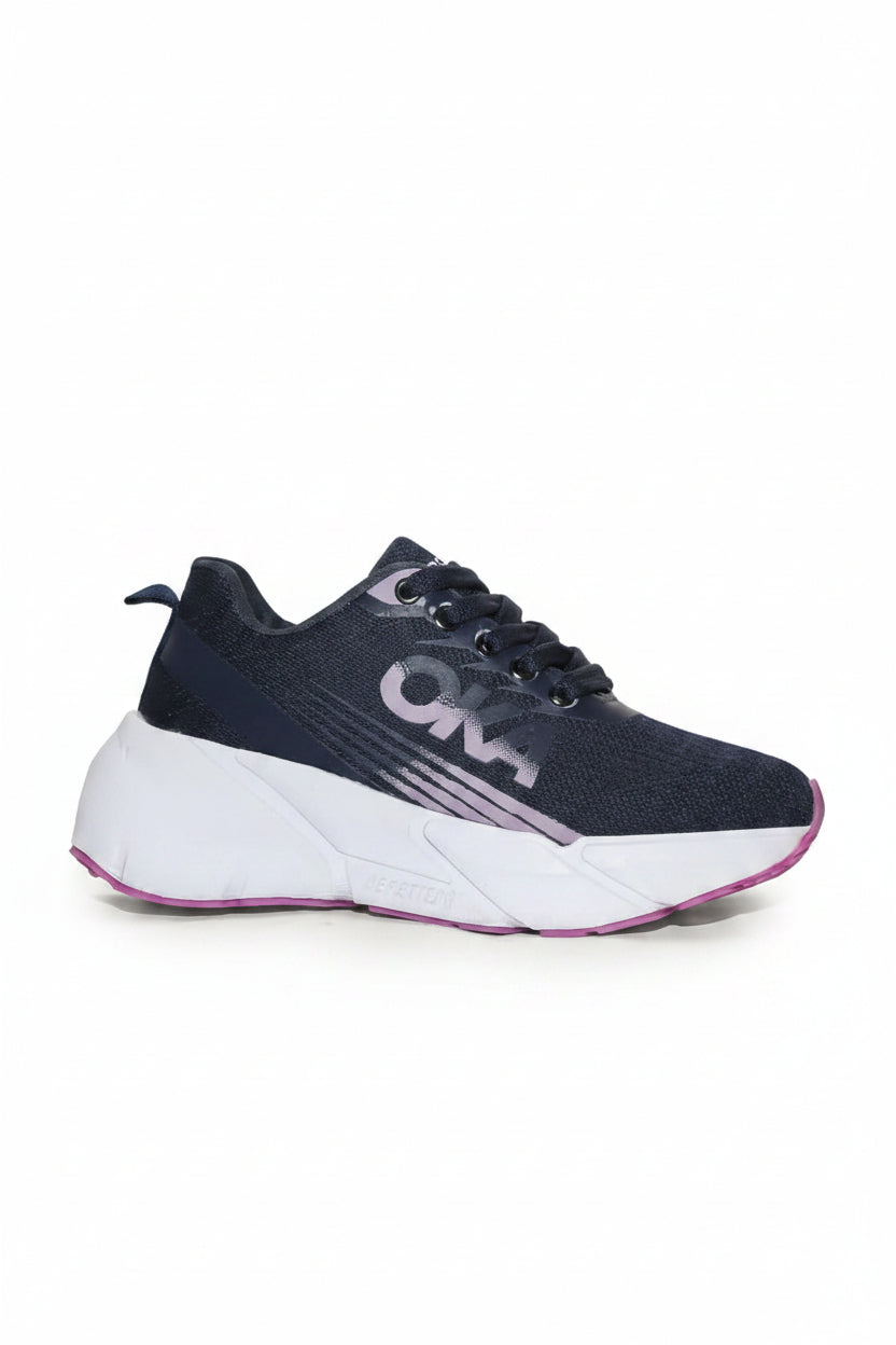 S782/1 - Sportive Sneakers , Imported Materials, From Knit Textile For Women